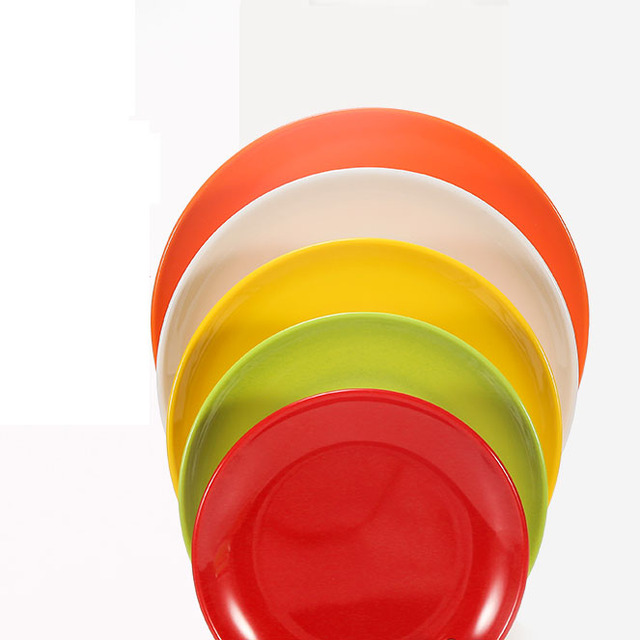 Wholesale Round Melamine Dinnerware Set, 6-12 Inch Charger and Side Plates for Kitchen and Restaurant Use