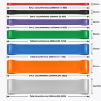 ZP Offre Spéciale Logo Personnalisé Noir Latex Caoutchouc Élastique Bandes de Résistance Pull Exercice Stretching Gym Bands Nylon Fitness Band