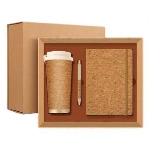 Three in One Luxury Business Gift <b>Set</b>, Premium Executive Customized Logo, <b>Notebook</b> Pen, Vacuum Cup Gift Box <b>Set</b> - Product Image 1