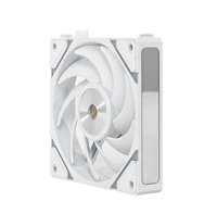 Ventilateur de bloc ARGB 12 cm 1600 tr/min à roulement hydraulique pour boîtier d'ordinateur, ventilateur de PC gaming sans fil avec fonction de raccordement