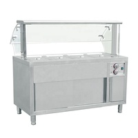 Vitrine réfrigérée électrique Kingbetter HHBWS-120/150/180 en acier inoxydable argenté, style luxe, pour hôtels et restaurants
