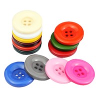 Grands boutons ronds en résine cousus à la main - Noir/Blanc pour manteaux en laine et pantalons habillés, fabriqués en Chine, style simple