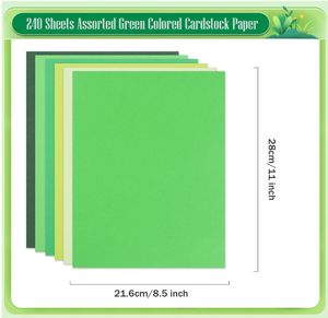 70 fogli di carta <span class=keywords><strong>verde</strong></span> 7 colori 8.5 ''X 11'' 250gsm carta pesante con rivestimento in resina <span class=keywords><strong>verde</strong></span> serie - Product Image 2