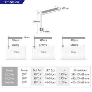 Woche Aqua Led Aquarium Licht <span class=keywords><strong>Nano</strong></span> Aquarium Licht Aquarium Licht für Aquarium Zubehör - Product Image 6