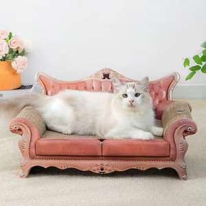 Kucing Scratcher santai kardus kursi goresan kucing tidur kardus untuk kucing dalam ruangan - Product Image 4