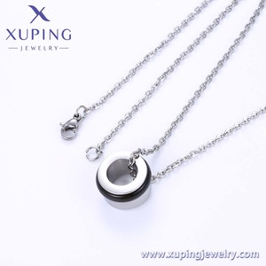 44380 <span class=keywords><strong>XUPING</strong></span> joyería de acero inoxidable serie Simple precio especial Venta de liquidación collar mujeres - Product Image 5