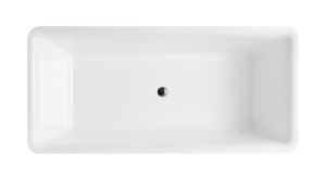 Conception ergonomique Baignoire blanche d'intérieur autoportante en acrylique rectangulaire de 67 po de Chine - Product Image 5