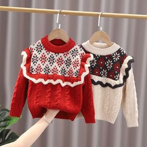 Nuovo alla moda da ragazza primavera e autunno Cardigan in maglia elegante maglione inizio inverno per bambini - Product Image 4