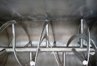 500l nastro Mixer in acciaio inox tipo orizzontale doppio nastro elicoidale frullatore a polvere secca macchina di miscelazione per spezie/fertilizzante