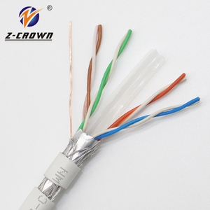 สายเคเบิล UTP Tester Lan Reseaux SFTP <span class=keywords><strong>Cat6</strong></span> <span class=keywords><strong>E</strong></span> ป้องกันสองชั้น STP Cat5e สำหรับภายนอกอาคาร Cat6a FTP - Product Image 4