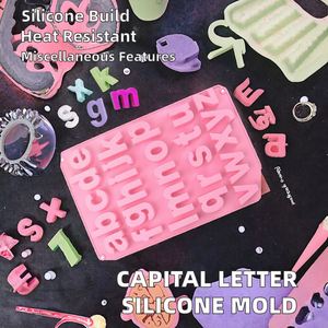 26 Cavities Alphabet Crayon Silicone Letter Mold for Making Chocolate <b>Cake</b> Biscuit Ice Cube Jelly Mousse Resin Concrete - Product Image 2