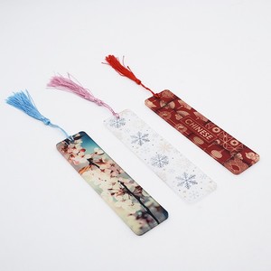 Thăng hoa Acrylic Bookmark tùy chỉnh một mặt có thể in cuốn sách nhựa Mark với tua - Product Image 4