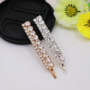 Ensemble de pinces à cheveux en strass, barrettes décorées de cristaux argentés et dorés pour un usage quotidien, accessoires pour cheveux pour femmes - Product Image 5