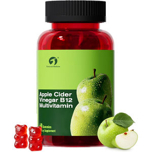 Permen Kunyah Cuka Apel Bebas Gula Vegan <span class=keywords><strong>Vitamin</strong></span> Gummies Cuka <span class=keywords><strong>B12</strong></span> Energi & Metabolisme, Suplemen Pendukung Multivitamin - Product Image 1