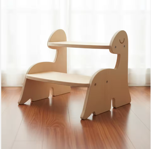 Hot-selling In-stock Baby Dinosaur Modern Portable Kitchen and <strong>Bathroom</strong> <strong>Stools</strong> Made of High-quality Basswood Plywood - Product Image 1