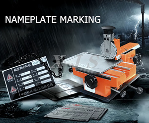 Machine de marquage électrique de haute précision pour plaques métalliques, <span class=keywords><strong>graveur</strong></span> professionnel de plaques signalétiques pour plaques en <span class=keywords><strong>acier</strong></span> inoxydable et en aluminium, portable - Product Image 2