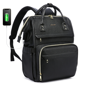 Sac à dos de voyage LOVEVOOK 2022 en similicuir souple, sac à main décontracté pour hommes, sacs d'école, sacs à dos pour <span class=keywords><strong>ordinateur</strong></span> portable pour femmes de 14, 15,6 et <span class=keywords><strong>17</strong></span> <span class=keywords><strong>pouces</strong></span> - Product Image 1