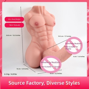 Jouets sexuels pour adultes, poupées d'amour réalistes demi-corps, godemichés et pénis réalistes pour hommes gays sans tête, 2,2 kg, aides à la masturbation homme-homme - Product Image 6