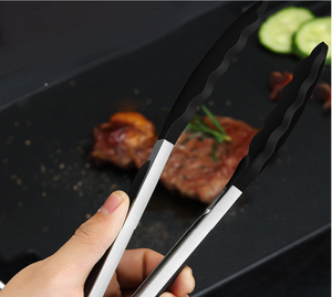 硅胶配件烤肉钳纯色厨房烹饪食物夹烘焙小工具 - Product Image 4