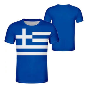 Vente en gros T-shirt <span class=keywords><strong>grec</strong></span> Vêtements grecs Maillot de football de l'équipe grecque personnalisé Chemises grecques traditionnelles pour hommes - Product Image 3