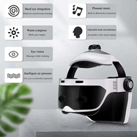 Casque de massage électrique pour les yeux et la tête avec chaleur pour soulager les maux de tête et les migraines, avec vibration et thérapie thermique