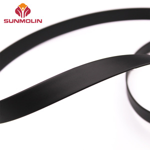Tùy chỉnh màu đen mờ TPU tráng vải dây đeo PVC dễ dàng để làm sạch và không thấm nước với chiều rộng 15mm - Product Image 2