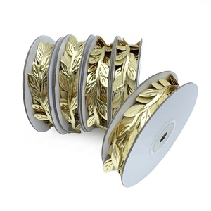 E-Magic Decoration Ribbon <span class=keywords><strong>Holly</strong></span> Leave Color sólido Hoja Cinta Regalo Flor Embalaje Diy - Product Image 3