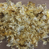 Feuilles d'or d'imitation de haute qualité, 1 kg, en fragments, feuilles de cuivre, flocons pour la décoration, l'artisanat et les matériaux métalliques