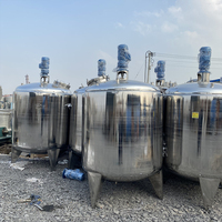 Réservoir de mélange de chauffage électrique à simple ou double enveloppe Agitateur de mélange de liquide Réservoir de mélange de chauffage en acier inoxydable 300l
