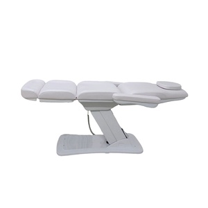 <span class=keywords><strong>Cama</strong></span> de Spa Moderna, Totalmente Blanca, Ajustable, con Control Eléctrico de Reclinación con Pedal, para Tratamientos Faciales/Pestañas y Masajes - Product Image 6