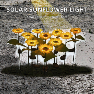 Nueva Lámpara Solar LED para Jardín con Simulación de Girasol, Resistente al Agua IP65, Decorativa para Exteriores, para Patio - Product Image 2