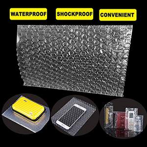 Sac postal à bulles à double paroi épais et personnalisé sac express transparent rembourré pour l'emballage et le stockage des marchandises fragiles - Product Image 4