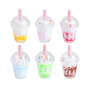 Mini-modèles de tasses à confiture et à crème glacée en plastique, faits main, écologiques, personnalisés, à l'effigie de dessins animés, pour présentation amusante de desserts simulés et aliments - Product Image 1