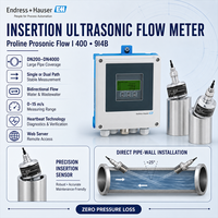 Proline Prosonic Flow I 400 9I4B Insertion Ultrasonic Flow Meter Two Path Bidirectional Heartbeat Flowmet