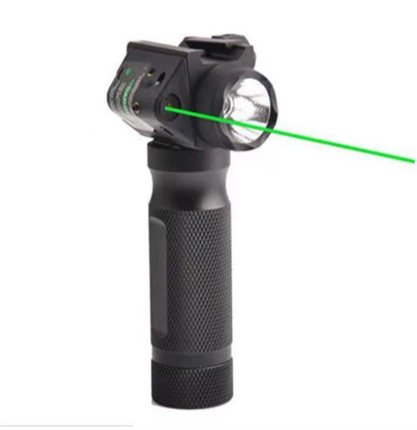 DFF0228 Stock Green Laser Sight Tactical Red Dot Laser Sight Grip with Led Flashlight Combo Scope Flashlight Red Laser Scope