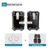 Support de bagages latéraux en alliage d'aluminium pour moto Kawasaki VERSYS-X300, support de coffre arrière, support de trois boîtes, support de queue de moto 38L