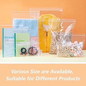 Huamaohengchun 4"x6" (500 Count) <b>Small</b> Classic PE 2 Mil Clear Reclosable <b>Zip</b> <b>Bags</b> for Jewelry Bakery & Party Favors - Product Image 6