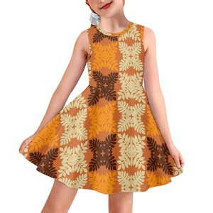 Fabricantes de ropa personalizada Ropa de mujer Edredón Aloha Vestido de chaleco para niños lindo e inocente de moda Imprimir a pedido - Product Image 1