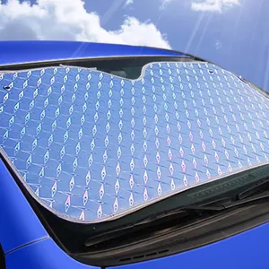 Fabriek Prijs Laser Auto Zonnescherm Voor Rear Window Gordijn Schaduw Zon Protector Voorruit Visor Opvouwbare Auto Cover
