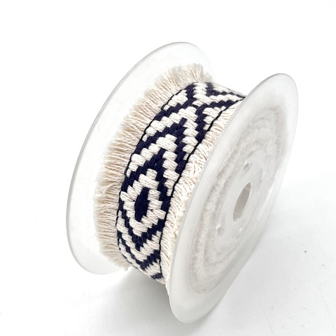 2026 Sofine High-quality Woven Dark Blue Double-sided Non-stretch Cotton Fabric Belt