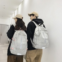 Sac à dos d'étudiant simple et décontracté pour ordinateur portable, unisexe, grande capacité, tendance Instagram, pour lycée et université