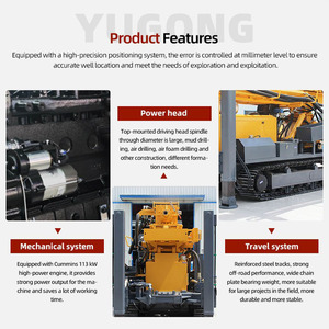 Topverkochte boorinstallatie voor boringen op 200m, 350m, 500m en 1000m diepte met pneumatische kernboring - Product Image 3