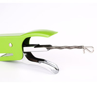 Mini agrafeuse en métal et plastique rose personnalisable Type de pince manuelle pour le bureau et l'école Couleur personnalisable
