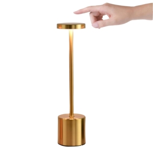 Lampe de table LED sans fil moderne, nouveau design, rechargeable sans fil, à intensité variable tactile, lampes de bureau portables de luxe pour la salle de lecture - Product Image 3