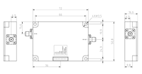 Amplificateur de puissance RF large bande SWT SW-PA Série 700-2700MHz 50W, module PA linéaire à gain de 37dB, facteur de bruit de 6dB, interface SMA