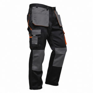 エコフレンドリーコットン難燃性通気性ブラックメカニックワークパンツ安全制服EN認定 - Product Image 5