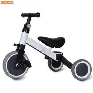 Istaride儿童三轮车3合1儿童自行车Pedalli biisklet Yok平衡自行车1-6年骑汽车3轮自行车