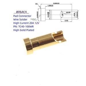 Test probu 6 8 10 12 15 amper 20 bir yüksek akım Pogo pinli konnektör tel lehim fincan - Product Image 5