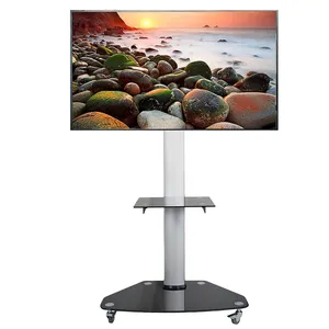 Meilleure Vente Roulement Meuble TV avec Roues MObile Chariot de TÉLÉVISION pour 32-70 pouces LCD LED Plasma À Écran Plat écrans