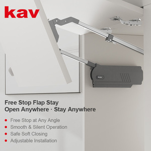 Mécanisme de <span class=keywords><strong>cuisine</strong></span> Kav, support de placard à fermeture douce réglable, tige de levage hydraulique <span class=keywords><strong>avec</strong></span> fer + plastique, modèle de levage à arrêt libre HM09 - Product Image 2